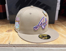 Hat Club Exclusive Atlanta Braves Light Pink Sandstorm sz 6 7/8