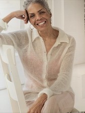 Knitting Pattern 1013 Mohair Classic Shirt Ladies Stylish Posh Classy