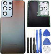 Galaxy S21 Ultra Rear Panel Back Glass Door Cover Replacement for Samsung