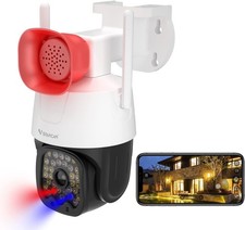 Smoke/absence Sound/light Alarm Smart Outdoor Intelligent Detection 4MP Camera