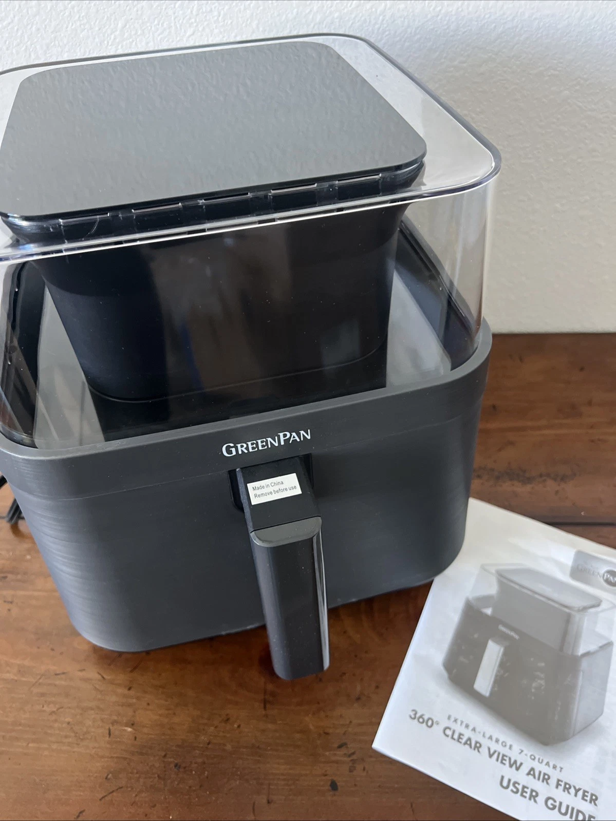 GreenPan 7Qt Ceramic Nonstick 360 Clear View Air Fryer-K92010 GRAPHITE
Opens in a new window or tab