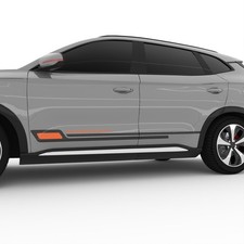 Rennstreifen Auto Seitenwand | Tuning Folie Dekoration | 200 cm | Dekor | N6F04D