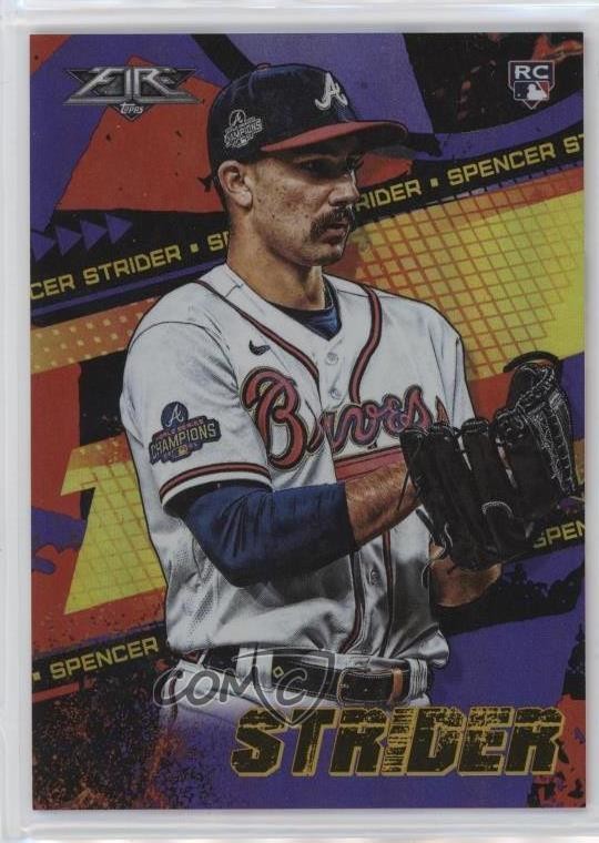 2022 Topps Fire Purple 47/99 Spencer Strider #32 Rookie RC 8sr