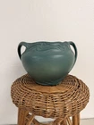 Weller Pottery Matte Green double handle vase . Arts And Crafts 1900's 1910