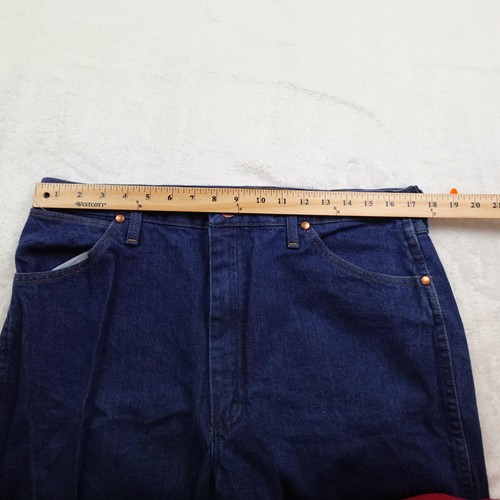 Wrangler 13MWZPW Jeans Mens 38x36 Blue Cowboy Cut Original Fit Straight Leg - Picture 5 of 8