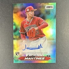 TOPPS 2024 STADIUM CLUB JUSTIN MARTINEZ RC AUTO RAINBOW FOILBOARD /10 SCBA-JM