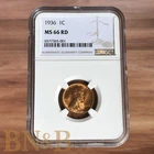1936 Lincoln Wheat Cent NGC MS66RD Super SHARP