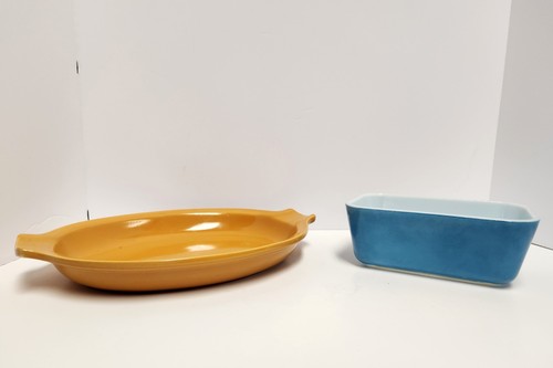 Vintage Fire-King Jadeite & Glasbake Mixing Bowls + Hall & Glasbake Bakeware Lot - Picture 3 of 9