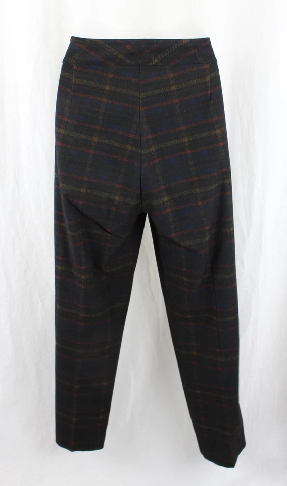 Pantalones Louis Avenue Montaigne para mujer negros con estampado dorado óxido cintura elástica talla 10 Foto 2 de 4