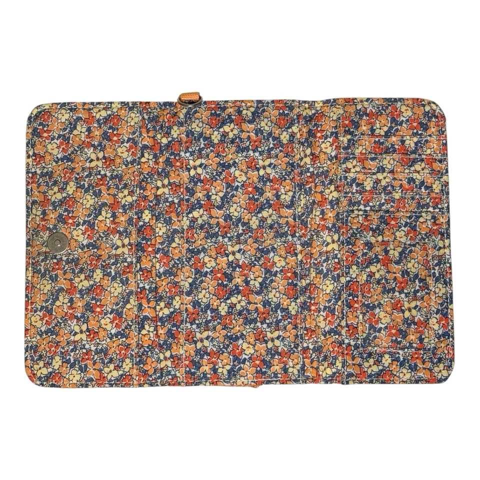 Cartera Aeropostale Vintage Y2K Naranja Floral y Logo Bordado Foto 3 de 4