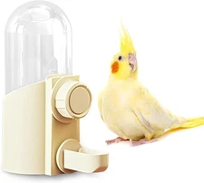 Automatic Hanging Bird Water Bottle - No Drip Cage Mounted Waters Feeder