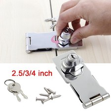 Locking Hasp And Staple Keys Padlock Cupboard Shed Garage Lock