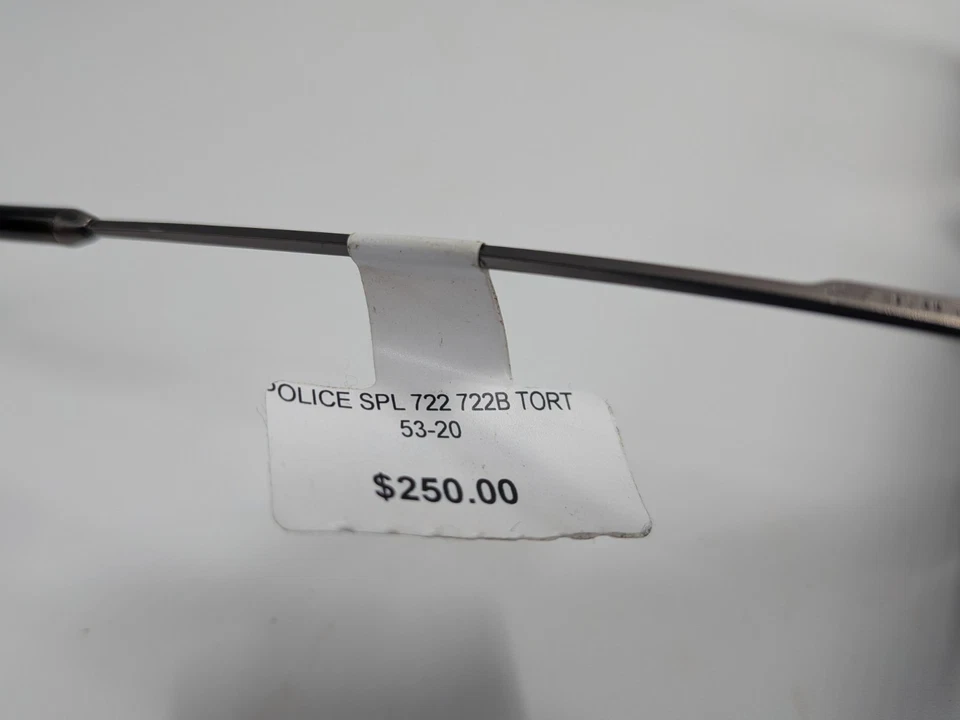 Gafas de sol Police SPL 722 722B carey azul estilo redondo lentes rayadas Foto 4 de 4