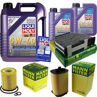 Mann Inspektionspaket 7L Liqui Moly 5W-40 FüR Mercedes C-Klasse W204 S204 C204