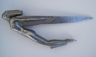 ORIGINAL VINTAGE 1935 1936 AUBURN MOTOR CAR FLYING GODDESS HOOD ORNAMENT MASCOT