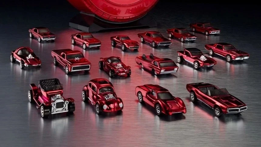 Mattel 80th Anniversary Hot Wheels Original 16 Rally Case Set SEALED IN HAND - Image 2 of 3