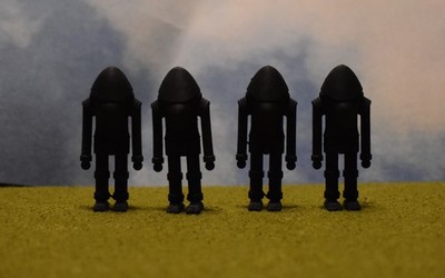 Earth Vs The Flying Saucers Alien Robot Monster 1950s Sci-FI O Scale 40mm Train