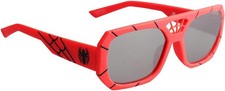 Sun-Staches Official Spider-Man Sunglasses Dress Up Costume Accessory Red Web