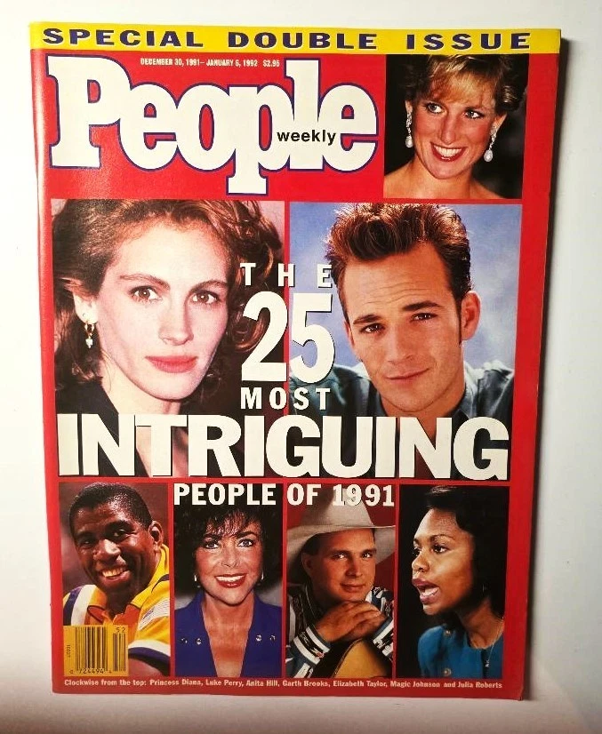People 1991 Julia Roberts / Garth Brooks / Elizabeth Taylor / Luke Perry - Image 1 of 1