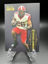 2022 Wild Card MATTE - Kennedy Brooks #MB-70 Black (RC)