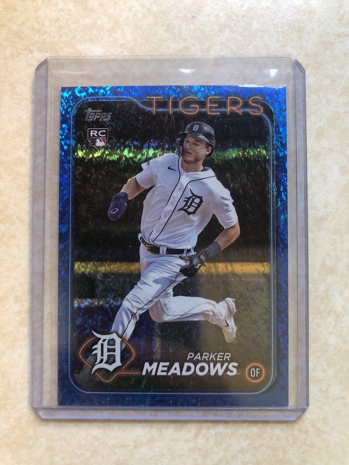 Parker Meadows 2024 Topps Series 2 Blue Foil Color Match /999 #516 Rookie RC