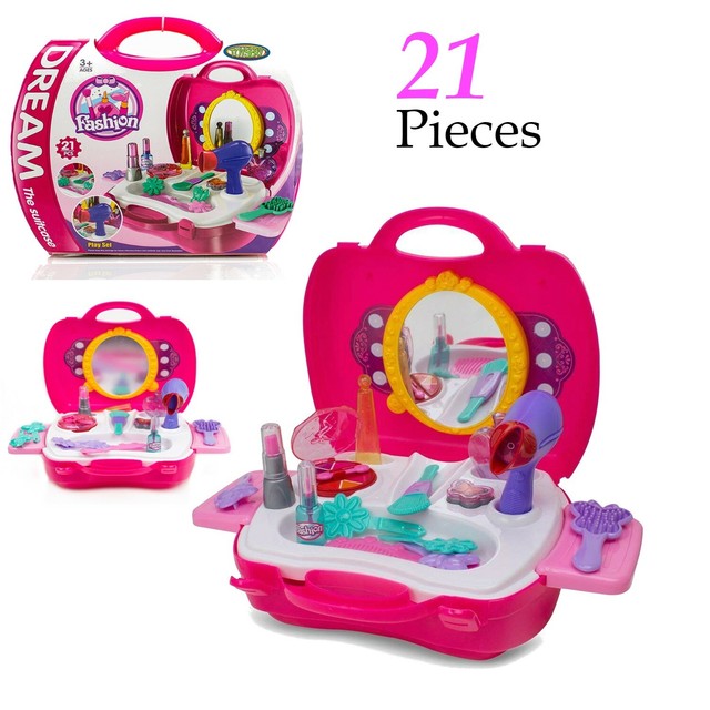 Play Set Click N 8 Kids Pretend Beauty Salon Fashion H Hair And