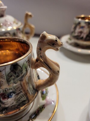 R. Capodimonte MAS Cherub & Serpent Demitasse Espresso Tea Set