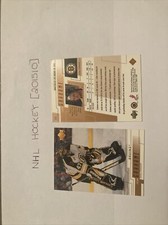 #15 John Grahame - Boston Bruins - 2000-01 Upper Deck Hockey X 2 cards 
