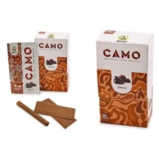 CAMO Self Rolling Natural Organic Herbal Wrap Chocolate  25 Pack Full box 