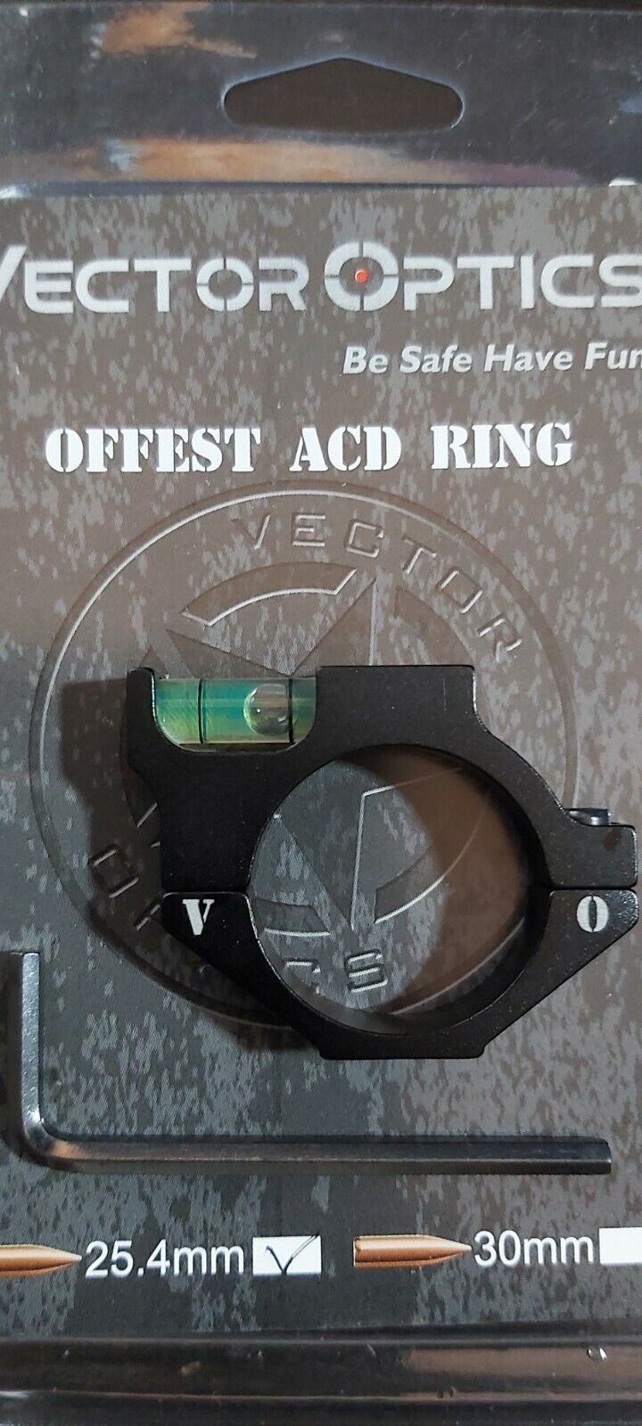 Vector Optics 1'' offset ACD Rifle Scope Bubble Level Rings 25.4mm new in packag