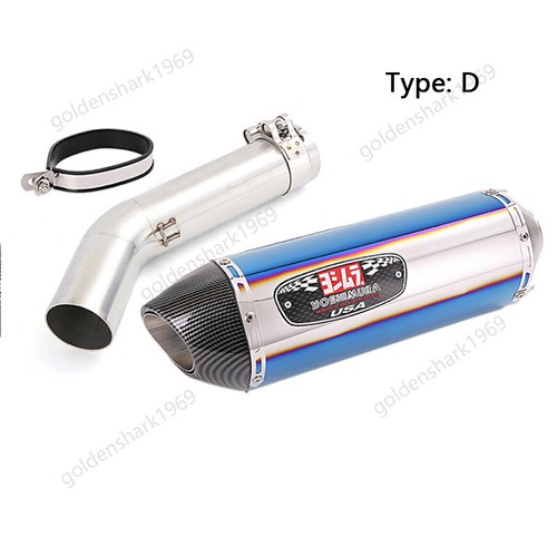 Para Suzuki GSXR 600 750 2006 2007 Sistema de escape Tubo de enlace medio Puntas de silenciador de 51 mm - Imagen 8 de 11