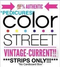 Color Street **PEDICURE**DISCOUNTED**NO BOX***Factory-Sealed Nail Strips Only***