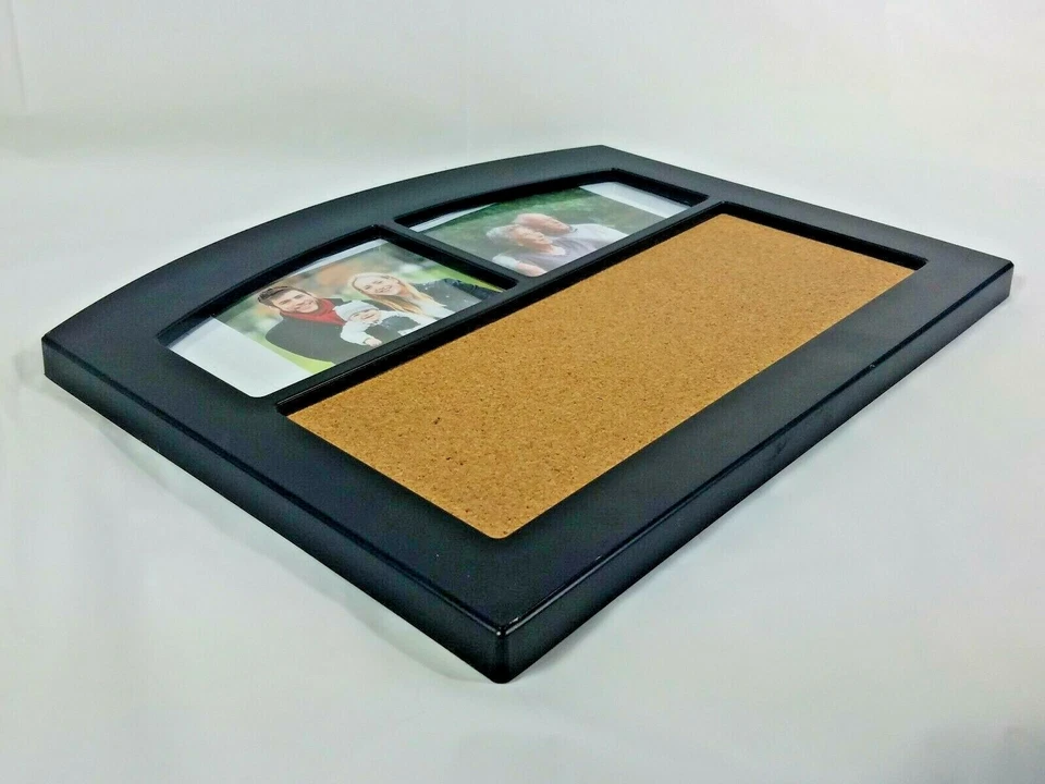 Cork Board Picture Collage Black Frame Home or Office Memo Notes Message - Image 4 of 4