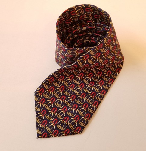 paolo gucci equestrian navy blue gold red saddle stirrups mens