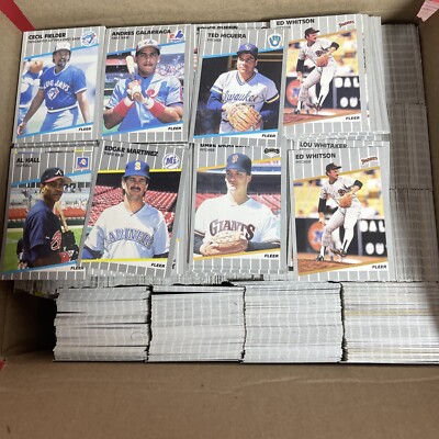 1989 Fleer Baseball Card  Cleveland Indians Lot #3