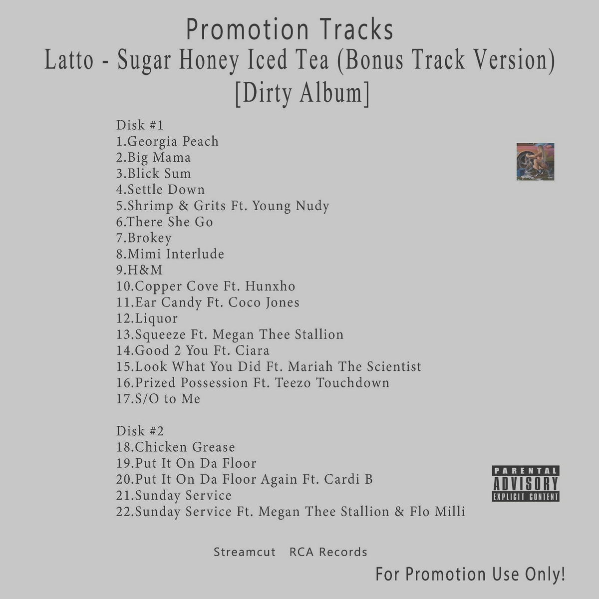 CD Lot Rap, White Latto, Glorilla, Lucky Daye [Dirty Albums]