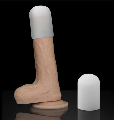 Male Penis-Extender Stretcher Max Vacuum Enhancer Enlarger Silicone Sleeve S-XXL - Picture 12 of 22