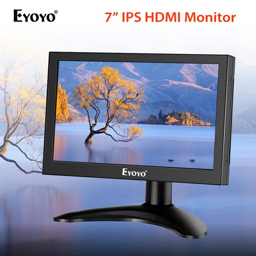 Eyoyo 7" LCD Screen 16:10 Game Monitor 1280x800 HDMI VGA/AV/BNC Security Screen - Afbeelding 2 van 12