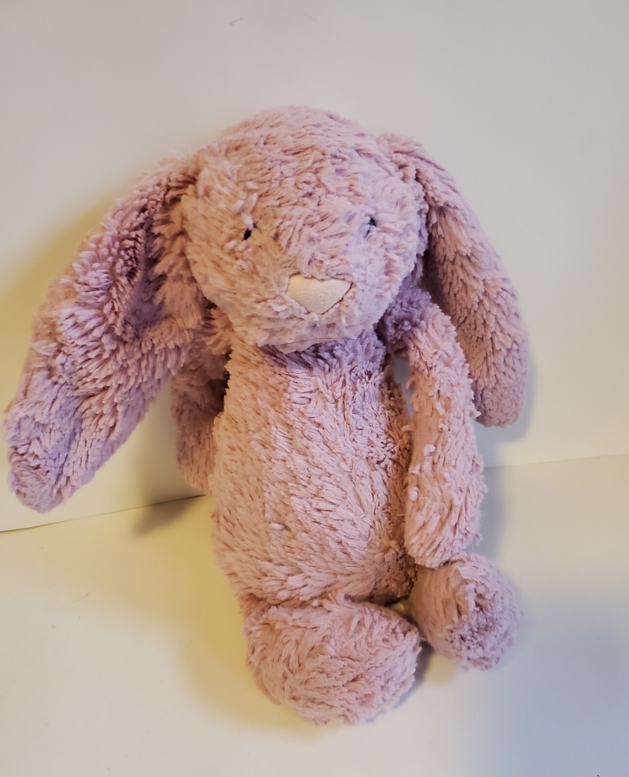 A Jellycat London Small Bashful Lilac Bunny Plush Beanbag Rabbit Lavendar 11