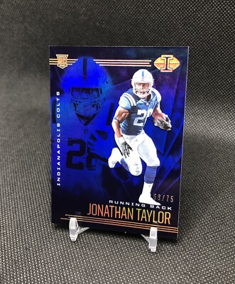 2020 Illusions Jonathan Taylor /75 BLUE COLOR MATCH TROPHY COLLECTION SP RC #14