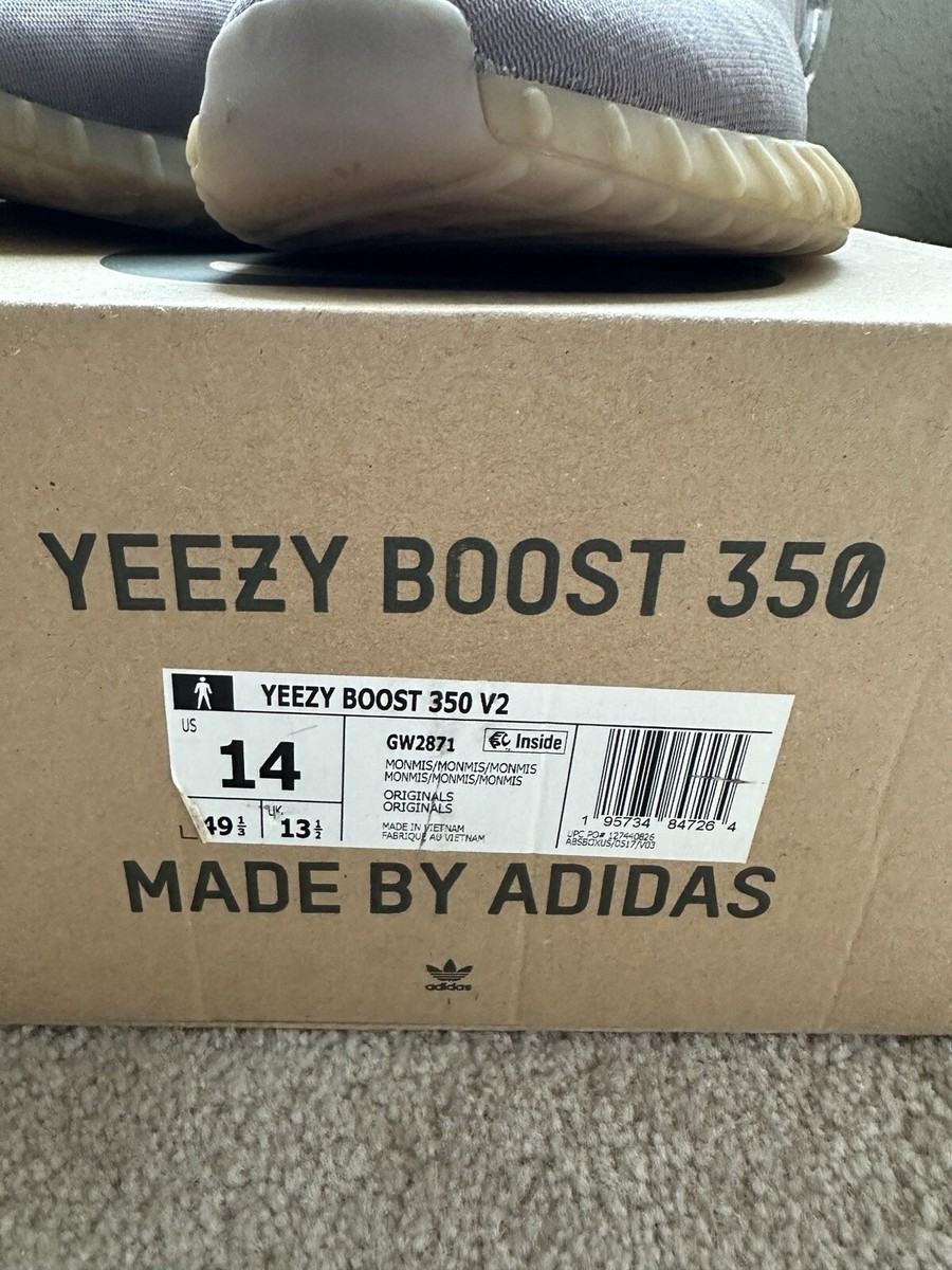 adidas Yeezy Boost 350 V2 Mono Mist Size 14 GW2871 | eBay