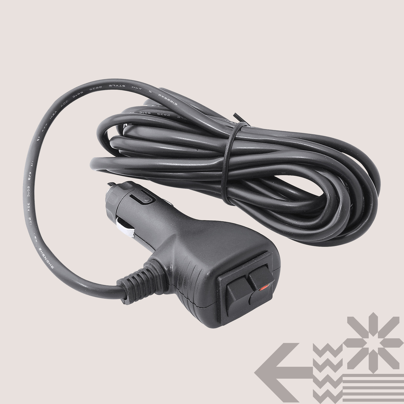 12V DC 10ft 10A On Off Ground-Trigger Momentary Switch Cigarette Lighter Adapter