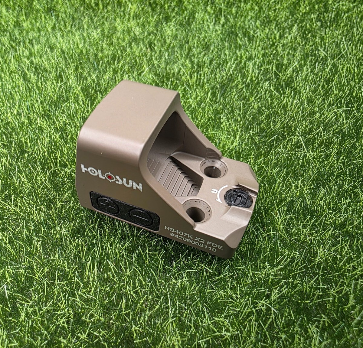 Holosun HS407K X2 FDE Classic Open Reflex Red Dot Sight 6 MOA Dot