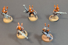 Warhammer 40K - 5x Guardians squad with Leader - Eldar / Aeldari - Painted - GWS