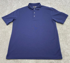 Callaway Polo Shirt Opti-Dri Men's Medium Short Sleeve Blue Golf 5244
