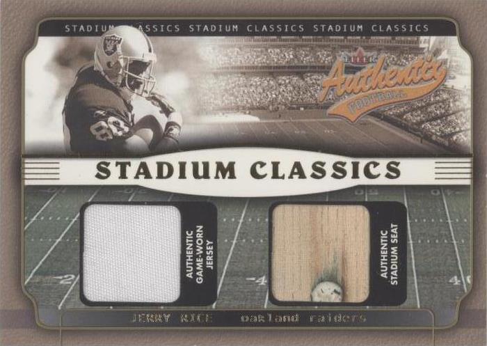 2002 Fleer Authentix Jerry Rice #SC-JR - 1 of 2