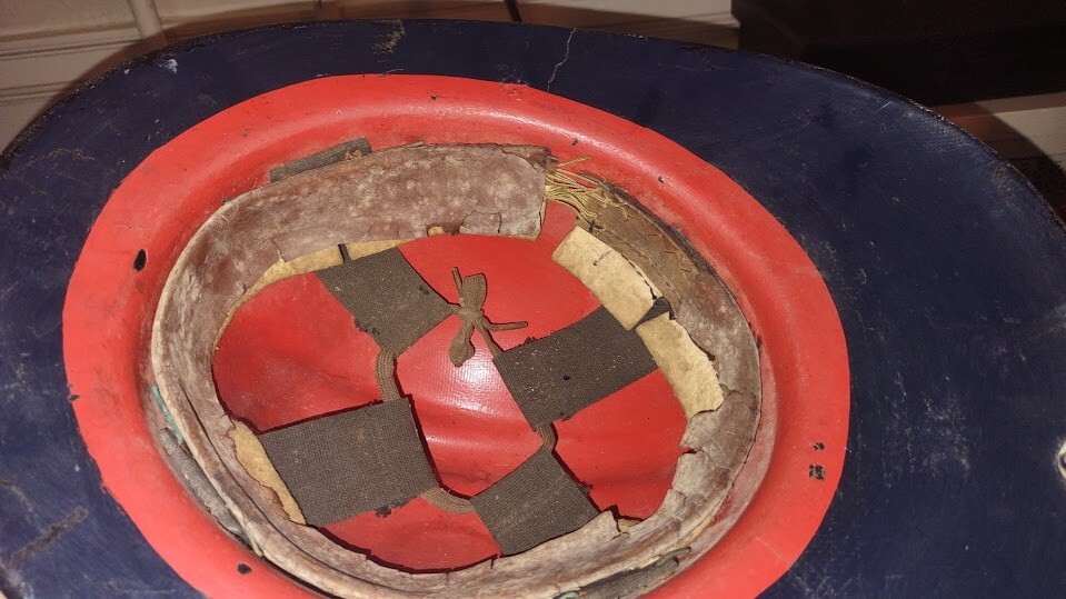 Vintage MSA Skullgard Black ABL Fiberglass Fireman Fire Helmet 1940’s