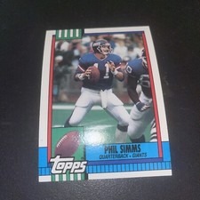 1990 Topps #51 Phil Simms NFL  New York Giants Quarterback