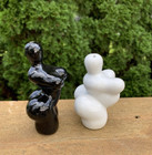 Red Vanilla "Opposites" Large Ladies Salt and Pepper Shakers NEW — photo 3