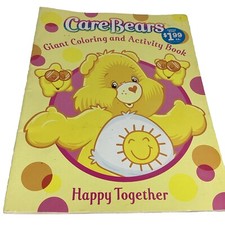 Vintage Care Bears Giant Coloring And Activity Book Happy Together 2005 New